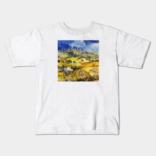 Tuscan landscape - San Gimignano Kids T-Shirt